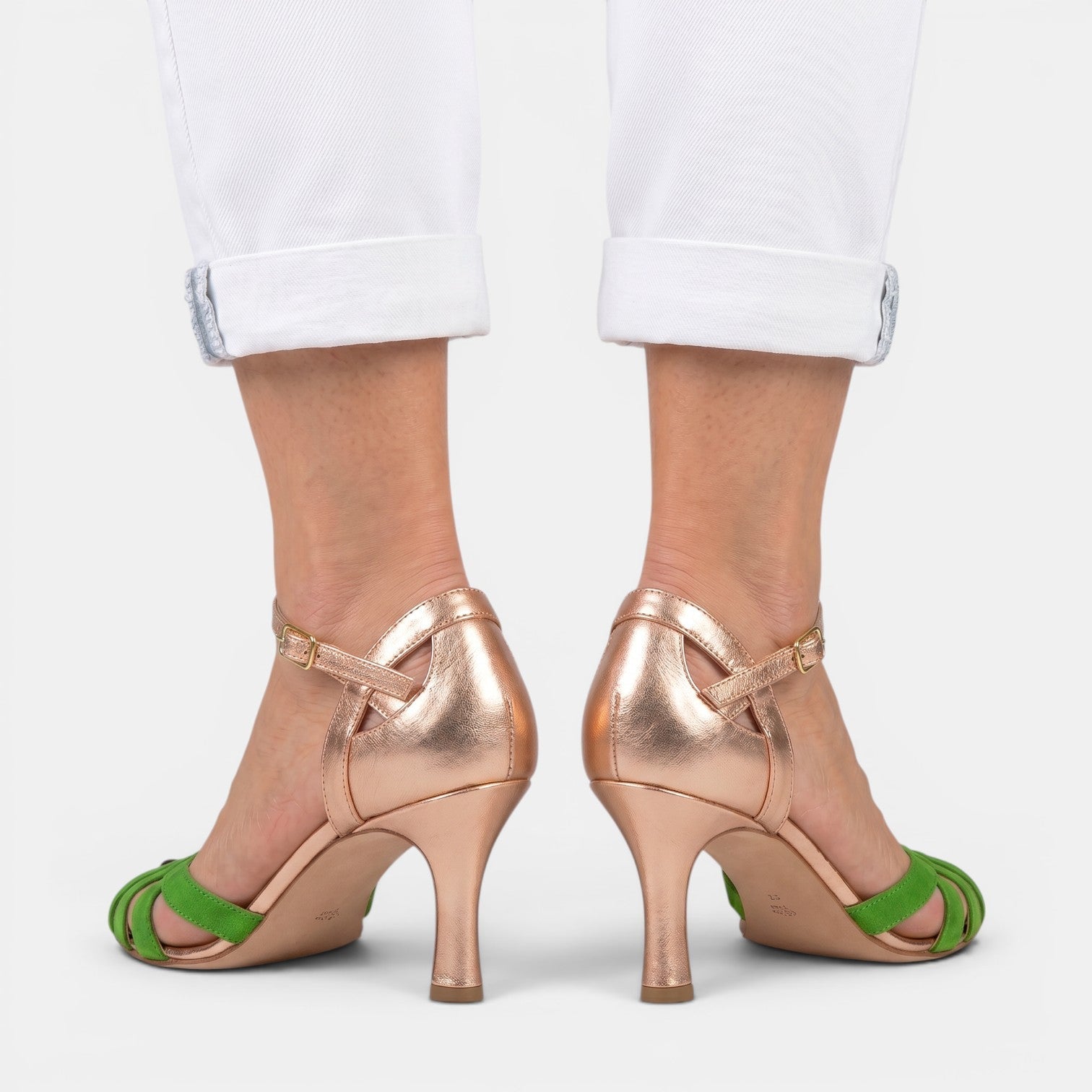 Elegant Peep Toe Kitten Heels Sandals