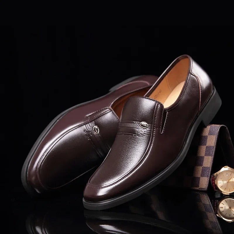 Men's Leather Loafers Slip-On Casual Shoes