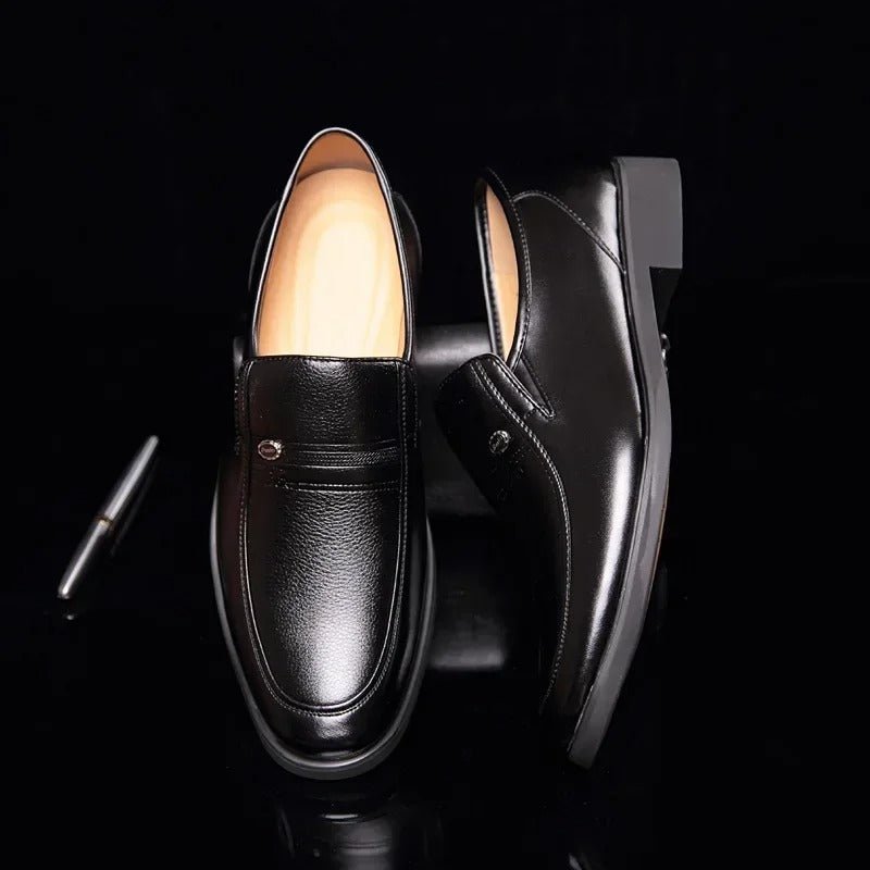 Men's Leather Loafers Slip-On Casual Shoes