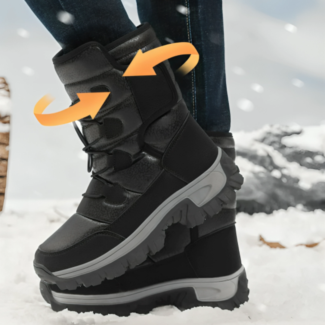 Winterstiefel Damen Wasserdicht mit Warmfutter Plateausohle