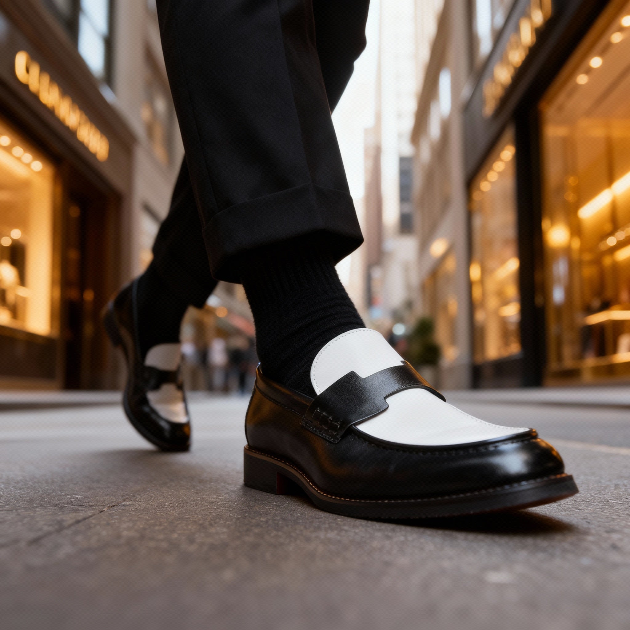 Men's Italian Loafers Slip-On Casual Footwear