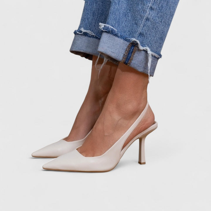Classic Nude Low Heel Pumps