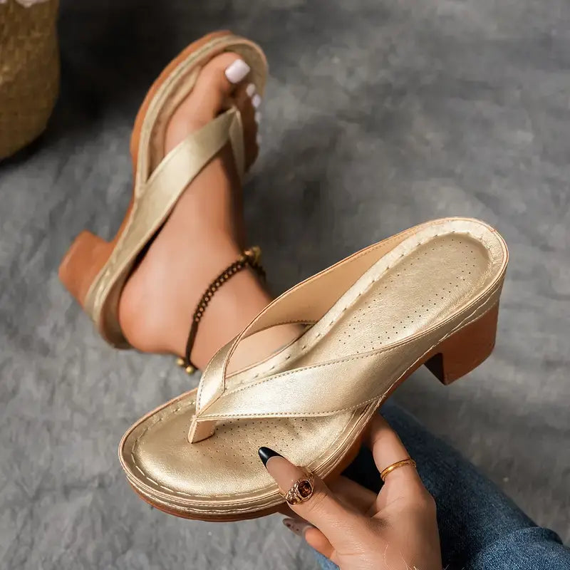 Women's Heeled Sandals | Premium Comfort Design | Slip-On | Casual Footwear