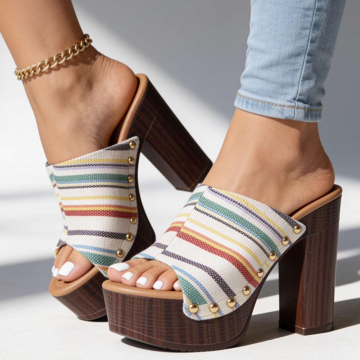 Carmella Open Toe Heels