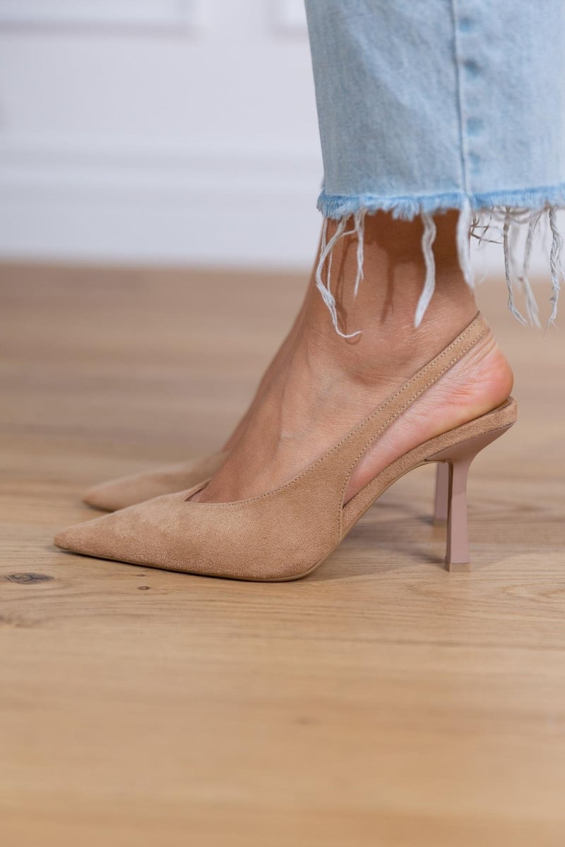 Classic Nude Low Heel Pumps