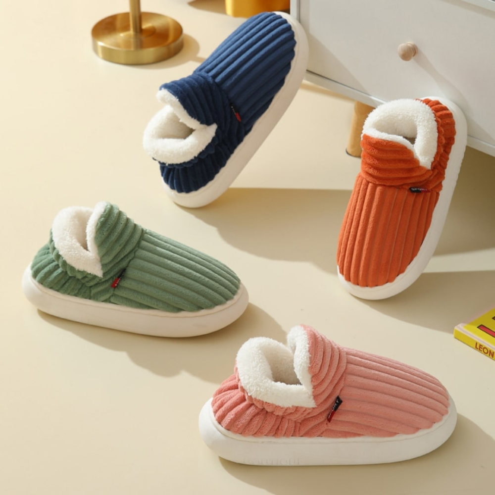 Shirley | Cozy Corduroy Fleece-Lined House Slippers