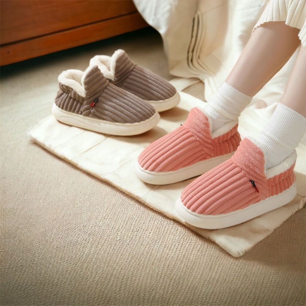 Shirley | Cozy Corduroy Fleece-Lined House Slippers