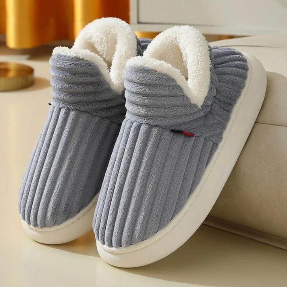 Shirley | Cozy Corduroy Fleece-Lined House Slippers