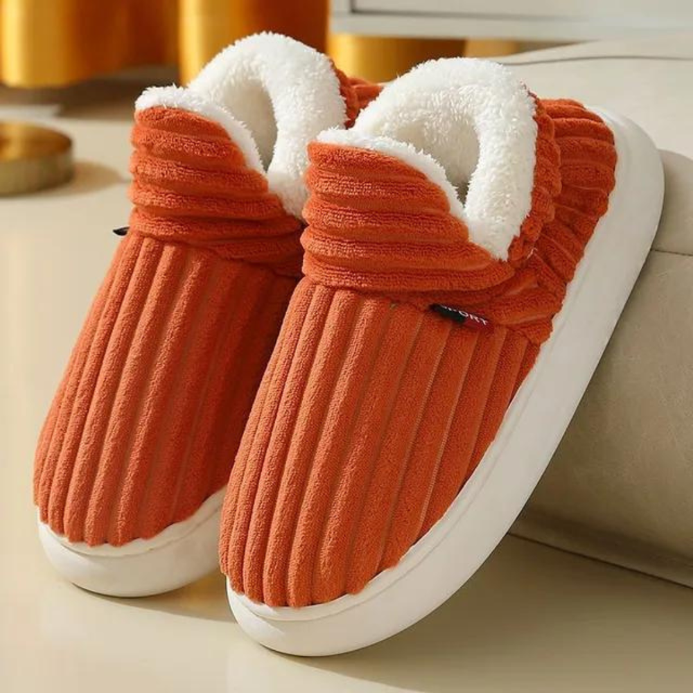 Shirley | Cozy Corduroy Fleece-Lined House Slippers