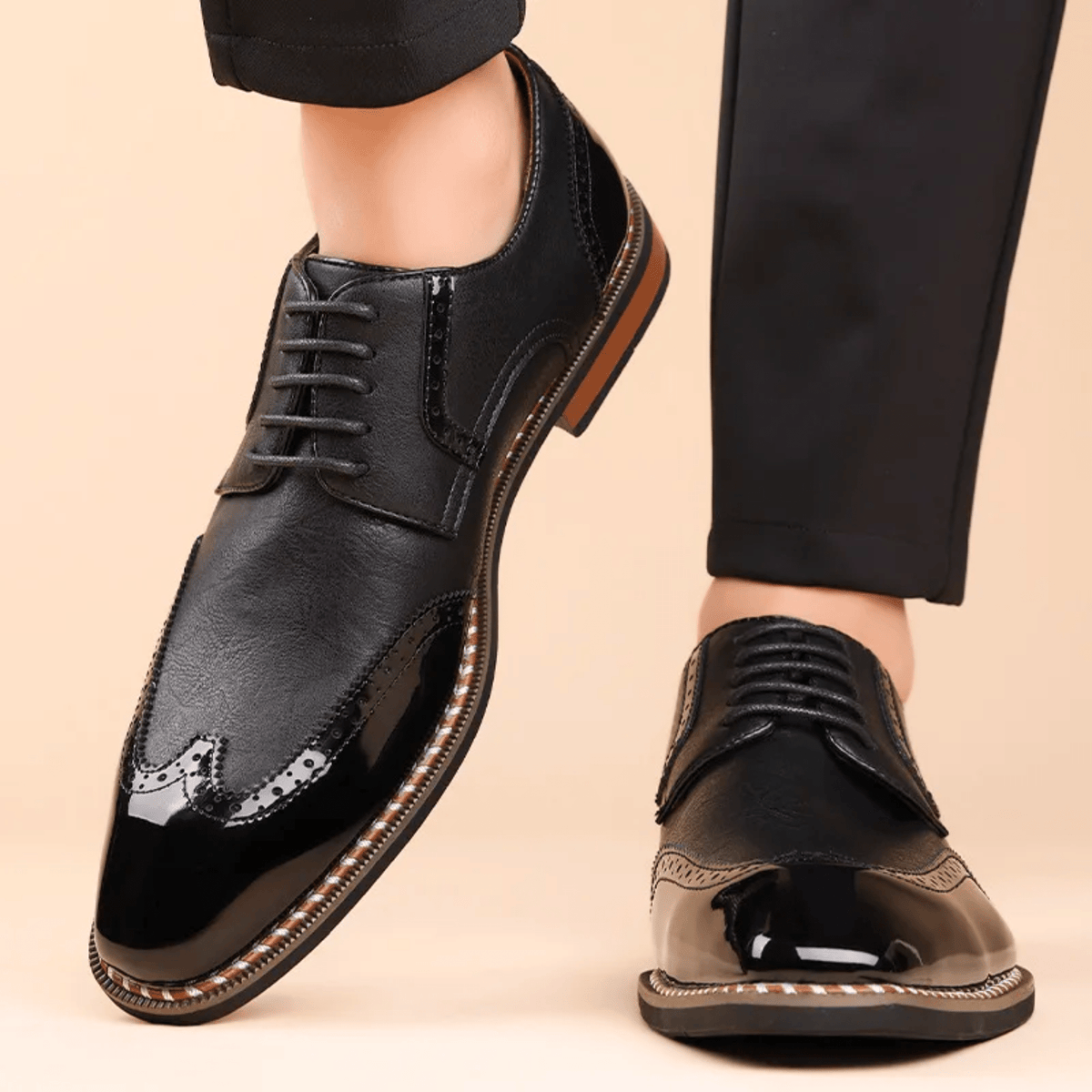 Weston & Finch - The Belvedere Brogue - 14:173Black;200000124:100010483