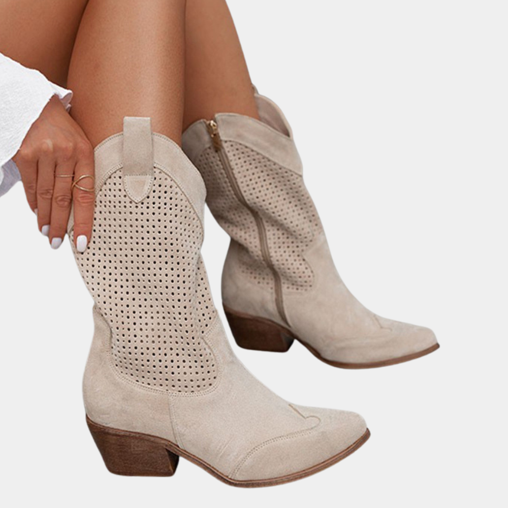 Women's Cowboy Boots | Western Style | Slip-On | Casual Footwear