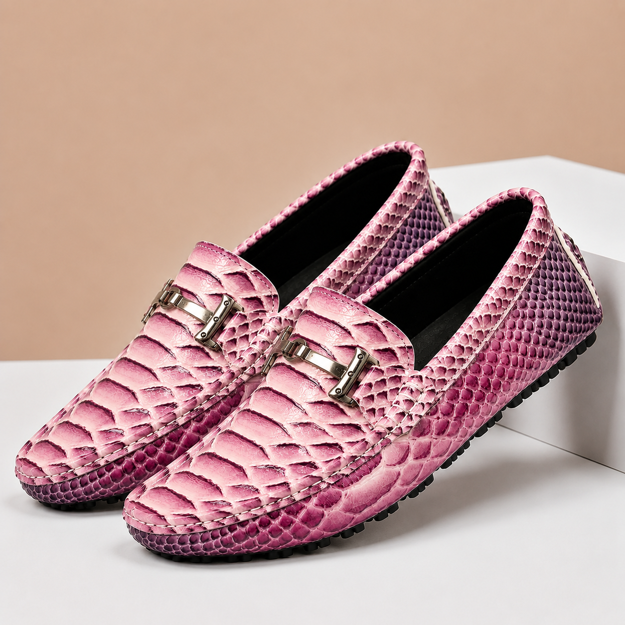 Men's Slip-On Loafers Casual Shoes Genuine Leather