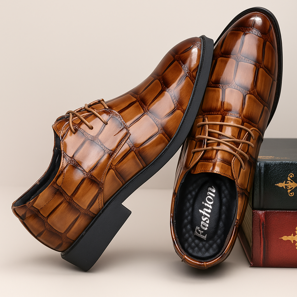 Men's Leather Wedding Shoes Formal Dress Footwear