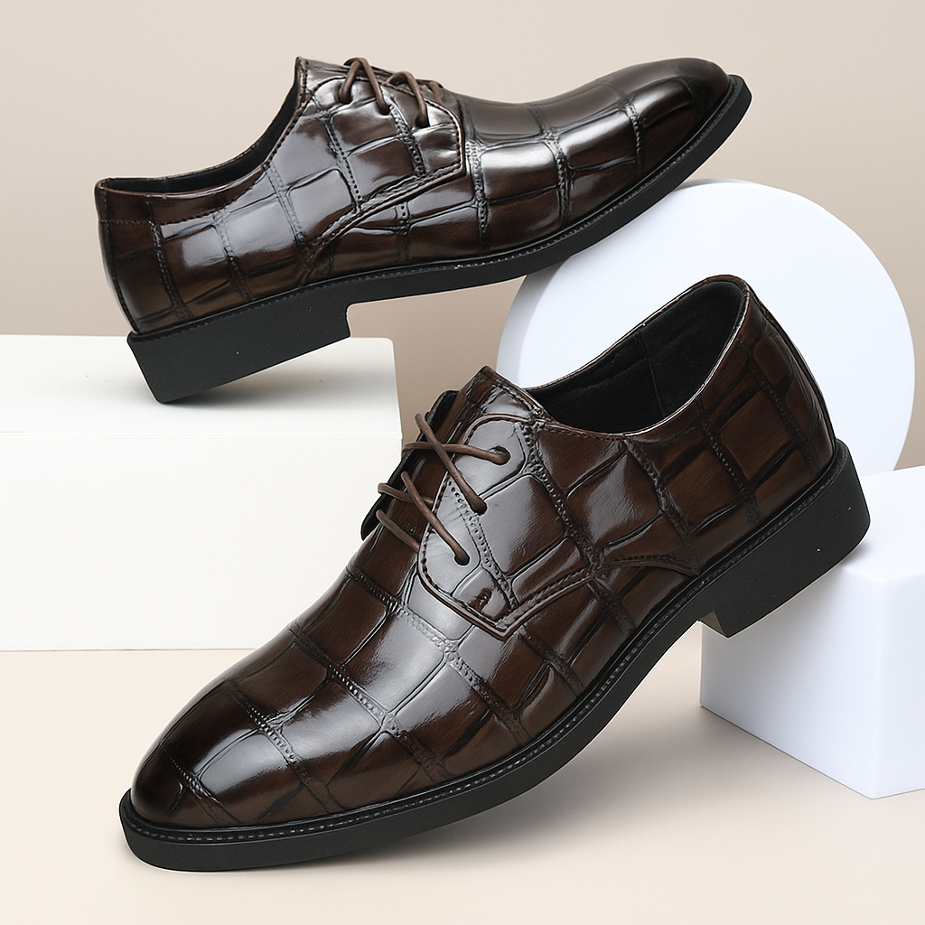 Men's Leather Wedding Shoes Formal Dress Footwear