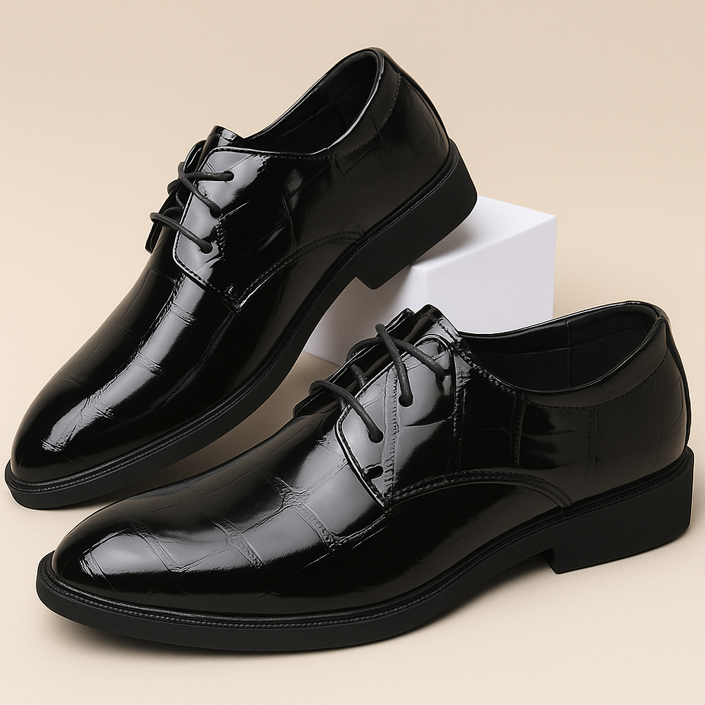 Men's Leather Wedding Shoes Formal Dress Footwear