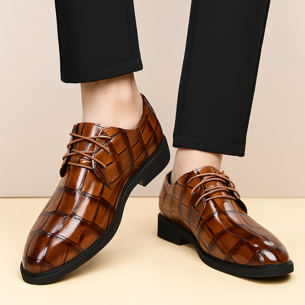Men's Leather Wedding Shoes Formal Dress Footwear