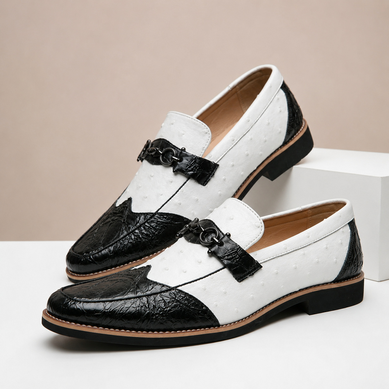 Men's Loafers Genuine Leather Slip-On Casual Shoes