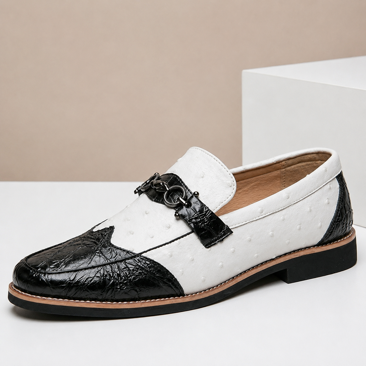 Men's Loafers Genuine Leather Slip-On Casual Shoes