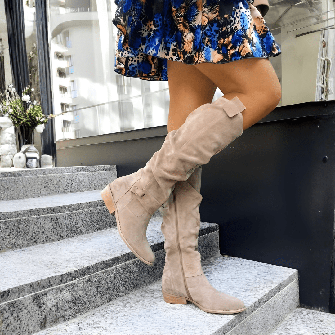 Women's Knee High Boots Brown All-Day Cushioning Stylish Footwear