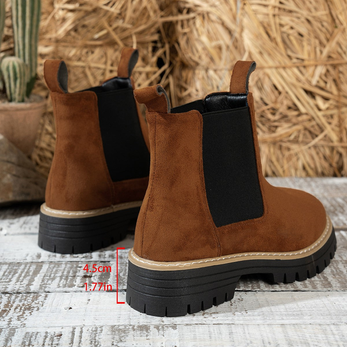 Women's Ankle Boots Slip-On Chelsea Style Casual Footwear