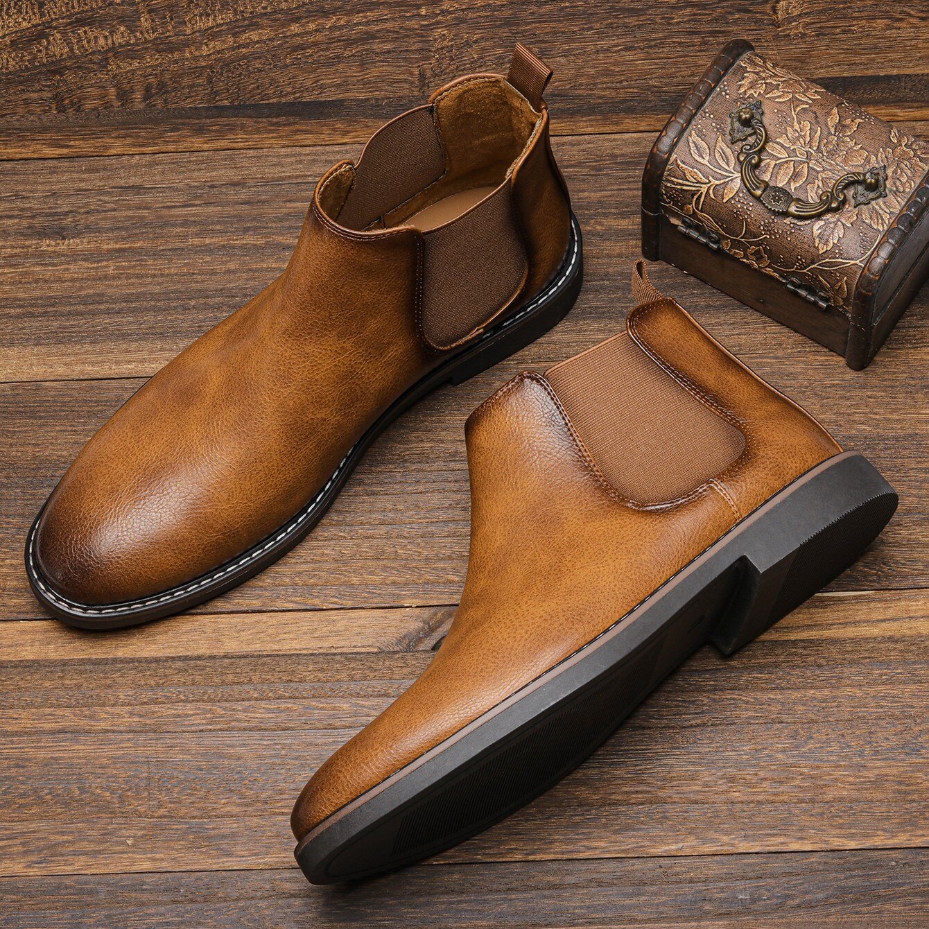 Men's Orthopedic Chelsea Boots Classic Design Casual Footwear