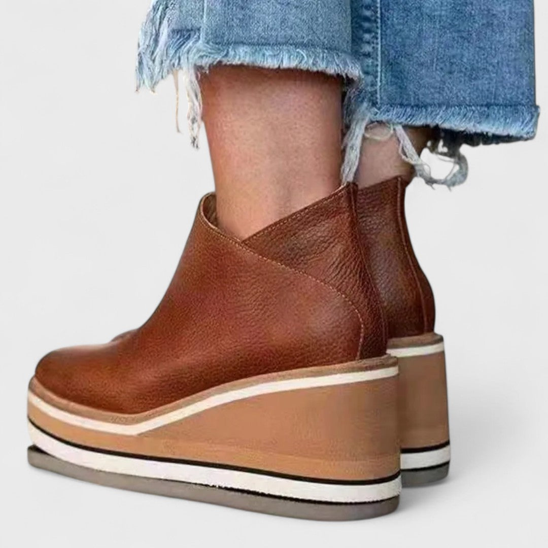 Women's Waterproof Ankle Boots | Platform | Round Toe | Casual Footwear
