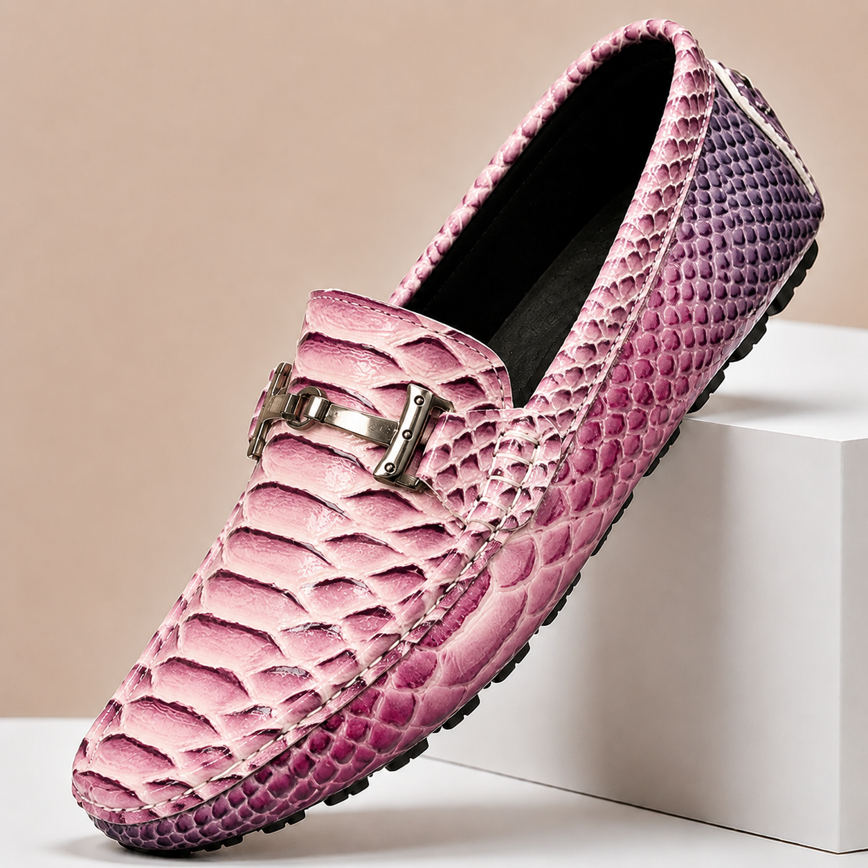 Men's Slip-On Loafers Casual Shoes Genuine Leather