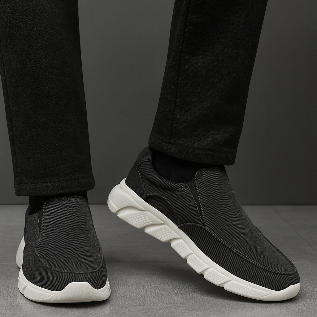 Men's Slip-On Canvas Sneakers | Orthopedic Design | Casual Wear