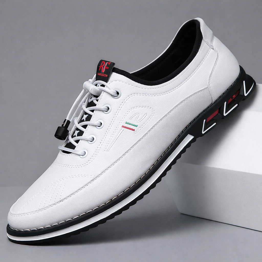 Men's Leather Sneakers Casual Lightweight Stylish