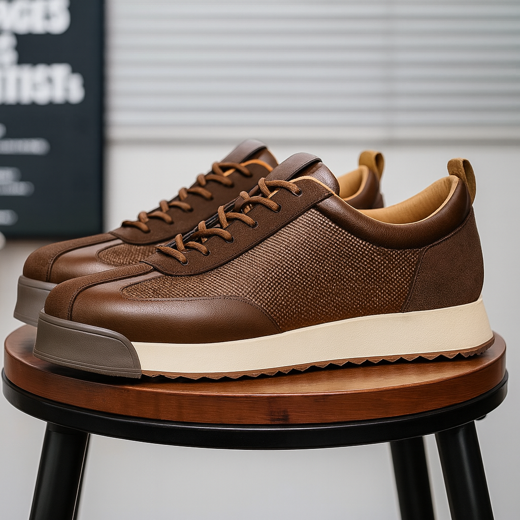 Men's Casual Leather Sneakers Footwear