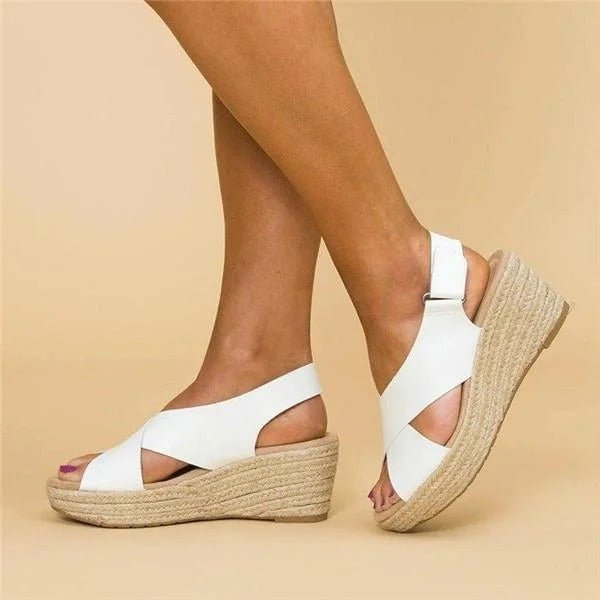 Women's Sandals Adjustable Cross Straps Orthopedic Support All-Day Wear