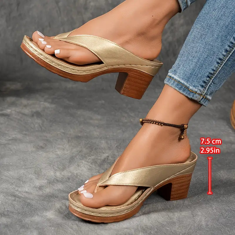 Women's Heeled Sandals | Premium Comfort Design | Slip-On | Casual Footwear