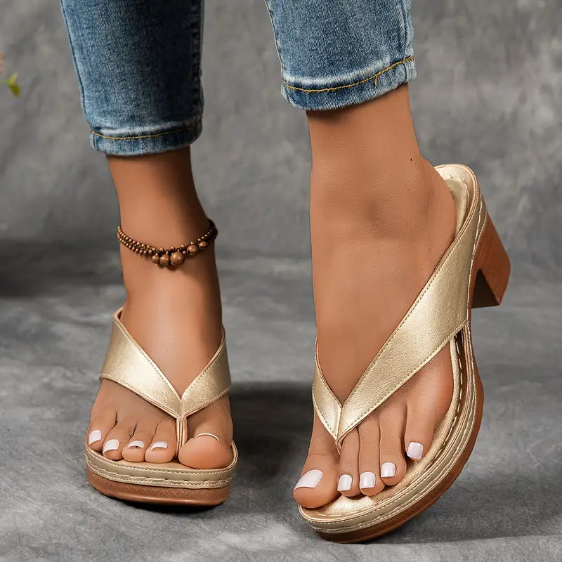 Women's Heeled Sandals | Premium Comfort Design | Slip-On | Casual Footwear