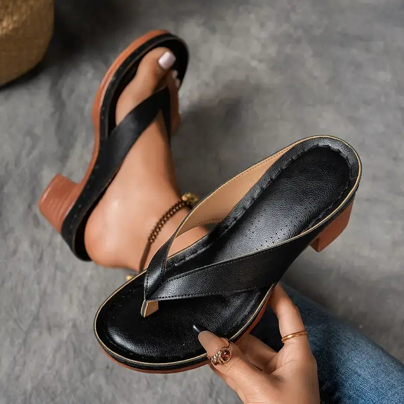 Women's Heeled Sandals | Premium Comfort Design | Slip-On | Casual Footwear