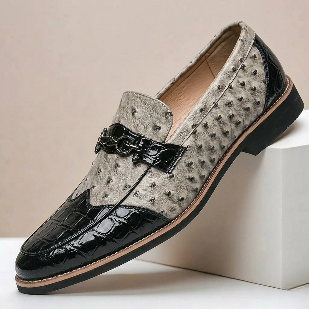 Men's Loafers Genuine Leather Slip-On Casual Shoes
