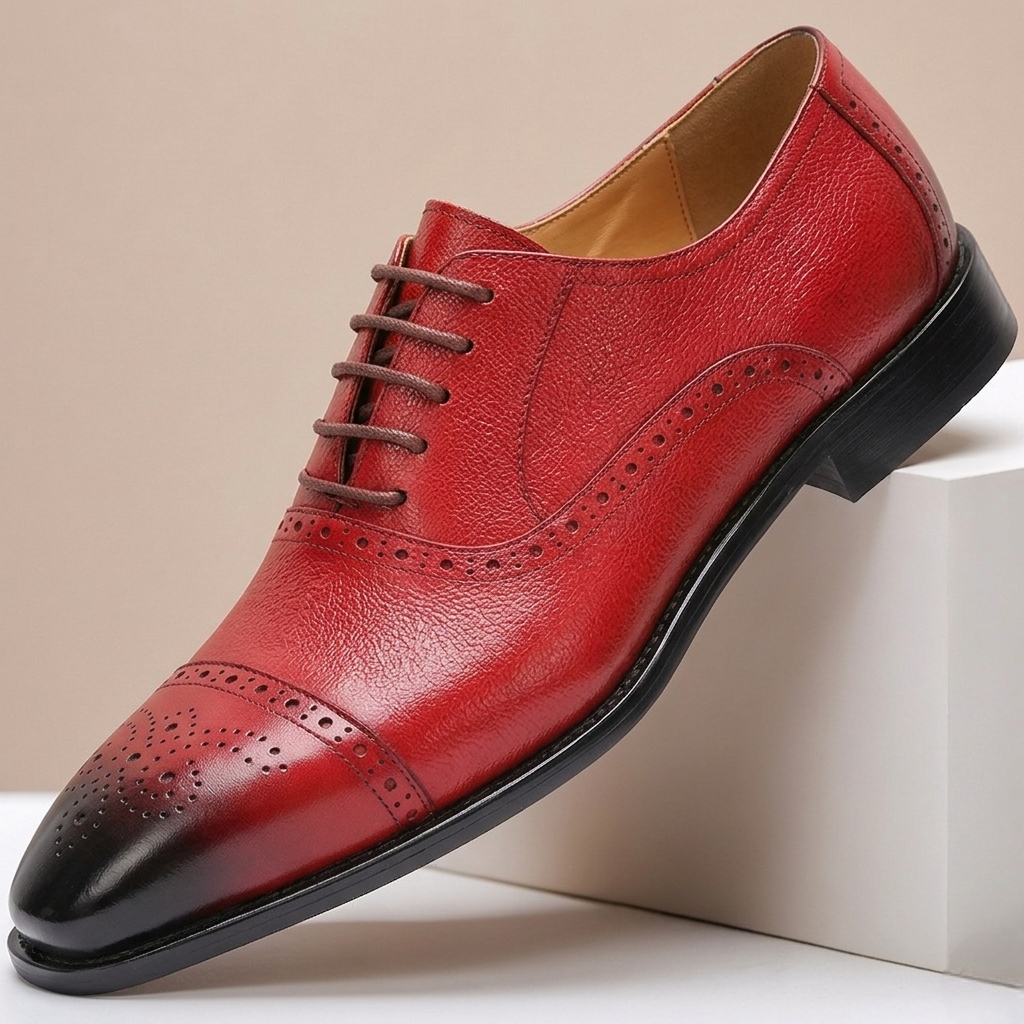 Men's Wedding Shoes Cowhide Leather Formal Footwear
