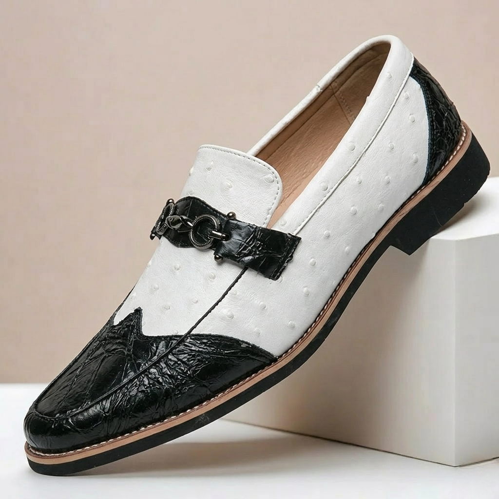 Men's Loafers Genuine Leather Slip-On Casual Shoes