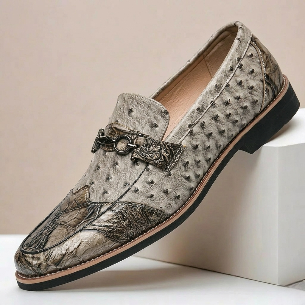Men's Loafers Genuine Leather Slip-On Casual Shoes