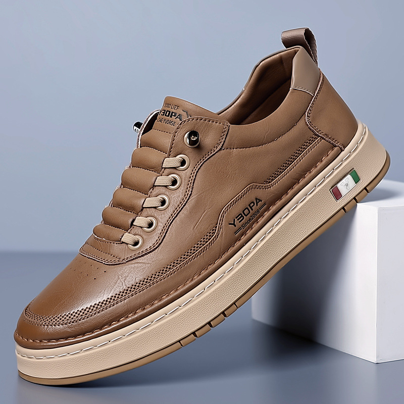 Men's Orthopedic Chunky Sole Lace-Up Sneakers Casual Footwear