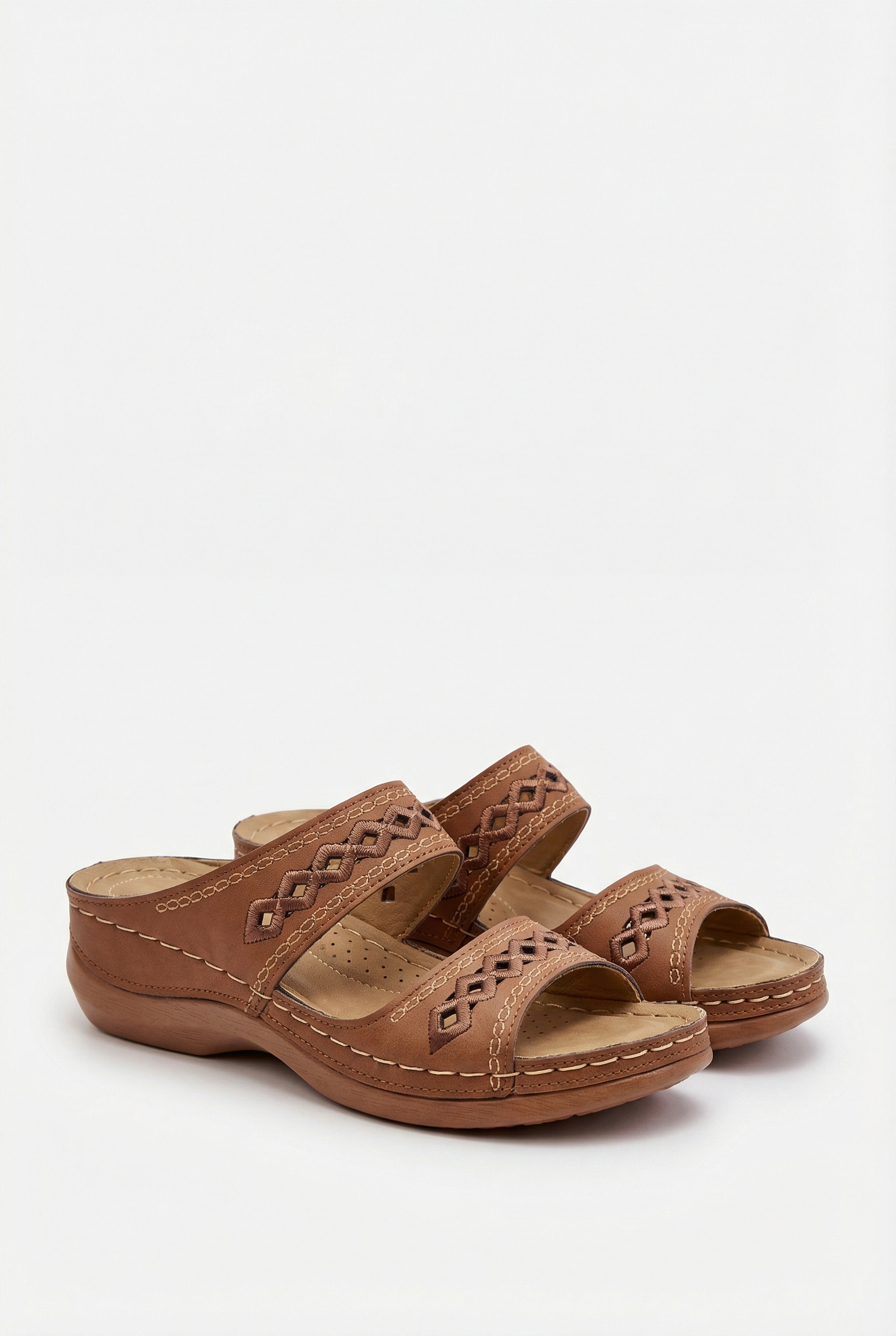 Women's Casual Sandals Adjustable Strap Breathable Vegan Leather