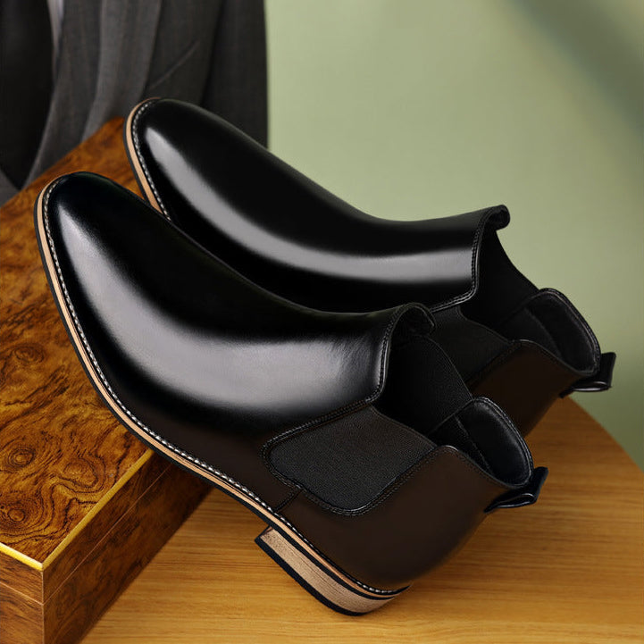 Men's Leather Boots with Lace-Up Closure | Casual Footwear