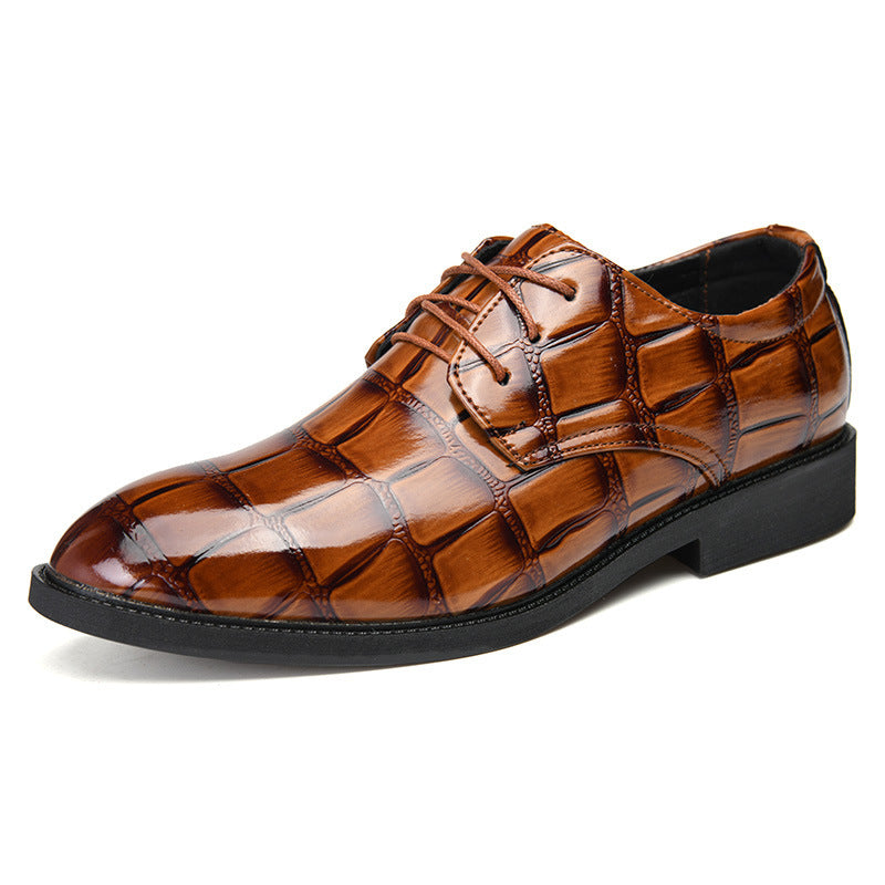 Men's Leather Wedding Shoes Formal Dress Footwear