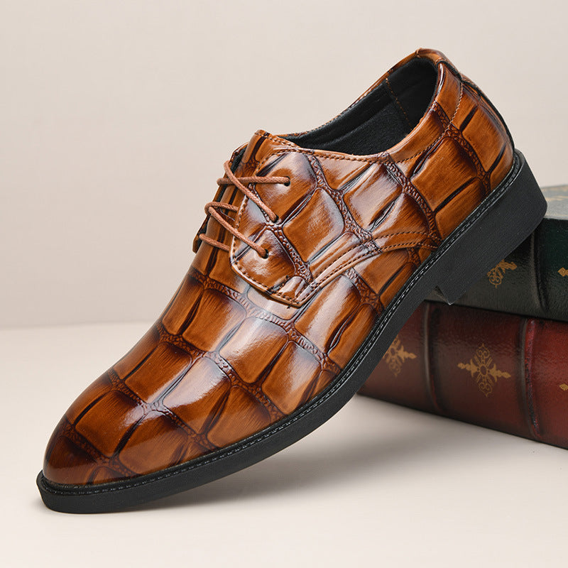 Men's Leather Wedding Shoes Formal Dress Footwear