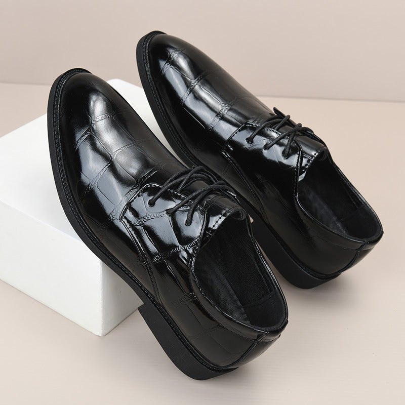 Men's Leather Wedding Shoes Formal Dress Footwear