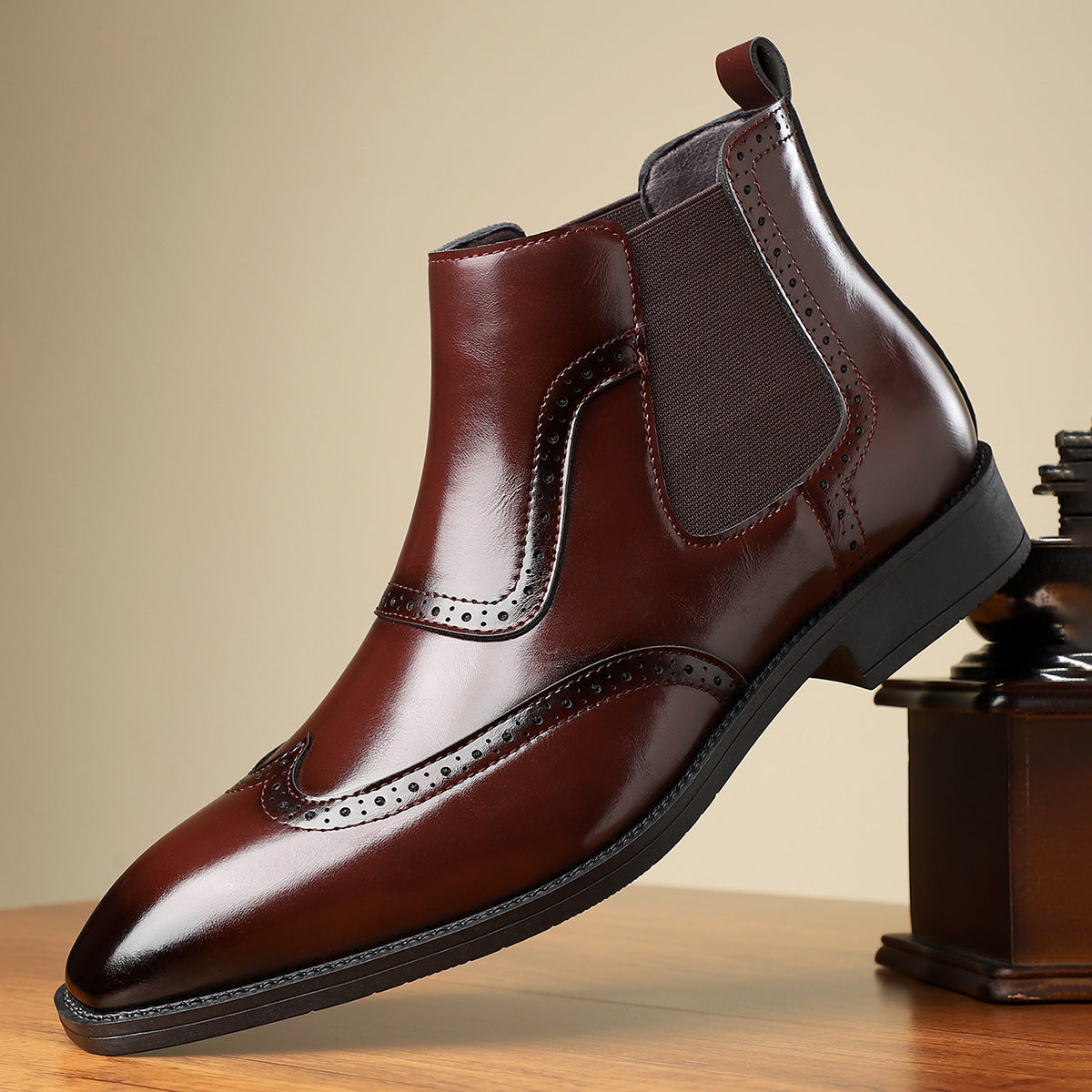Men's Genuine Leather Boots | Classic Design | Casual Footwear