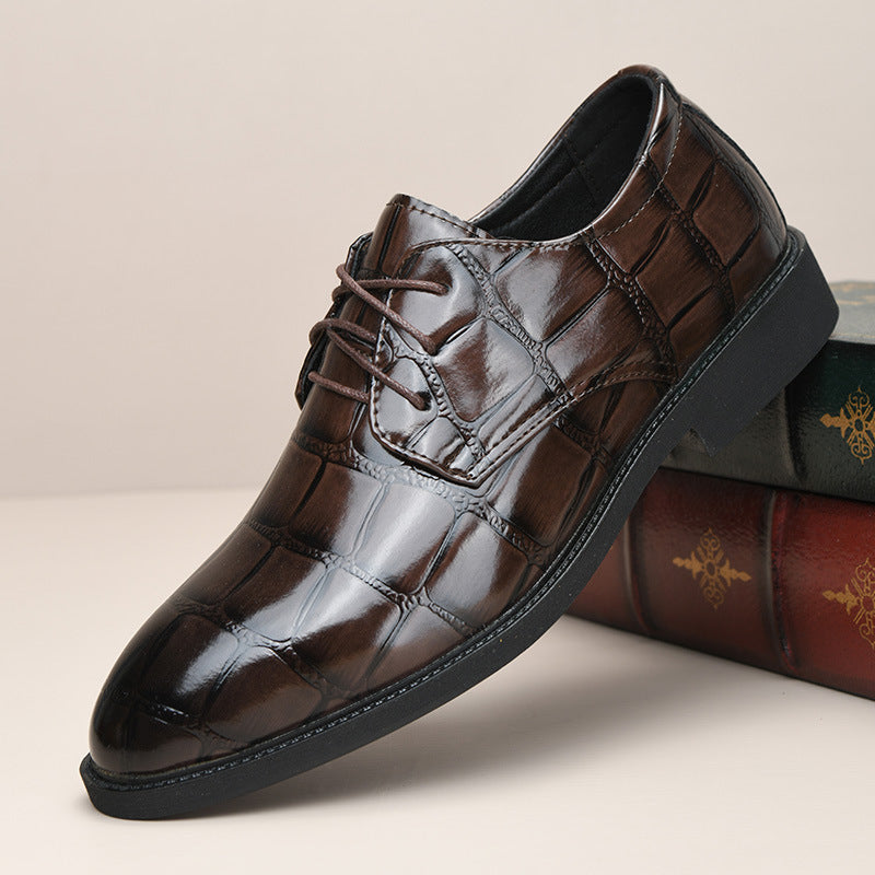 Men's Leather Wedding Shoes Formal Dress Footwear