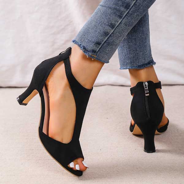 Women's Heeled Sandals | Cushioned Footbed | Slip-On | Casual Footwear