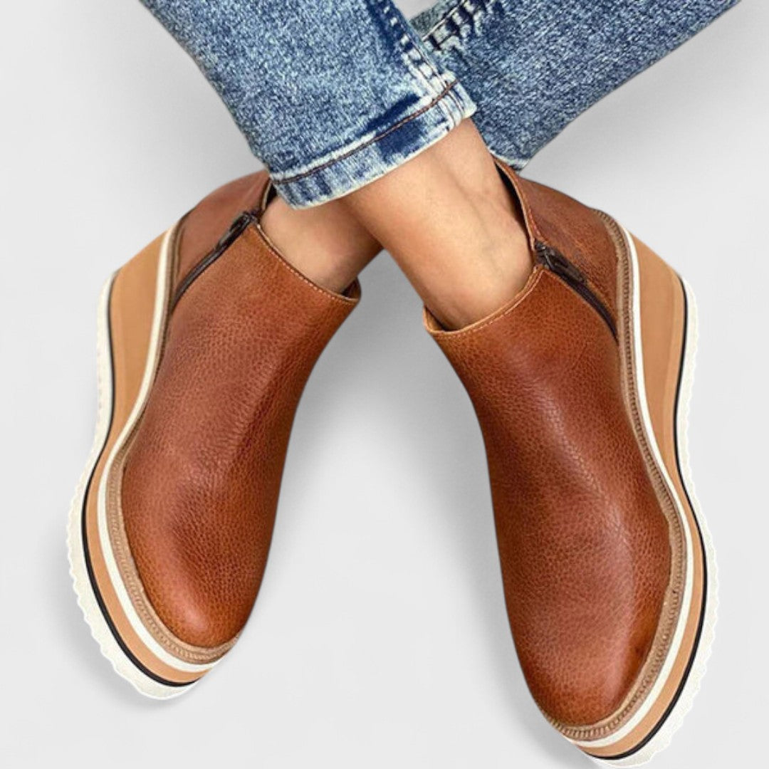 Women's Waterproof Ankle Boots | Platform | Round Toe | Casual Footwear