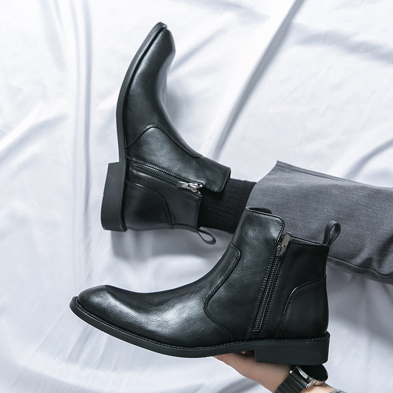 Men's Leather Boots | Casual Design | Genuine Leather | Everyday Footwear