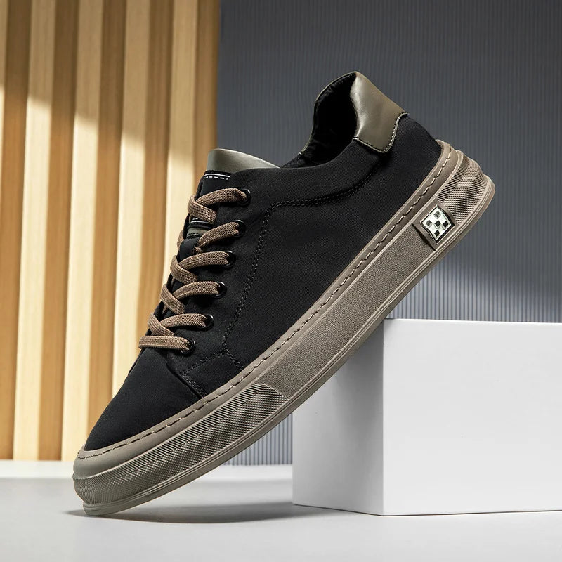 Men's Canvas Sneakers Casual Lightweight Slip-On Shoes